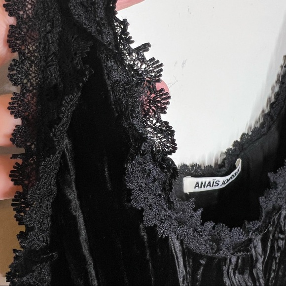 Anais Jourden Crushed Velvet Layered Slip Dress - Picture 5 of 12